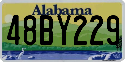 AL license plate 48BY229