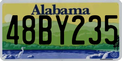AL license plate 48BY235