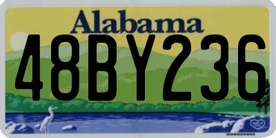 AL license plate 48BY236