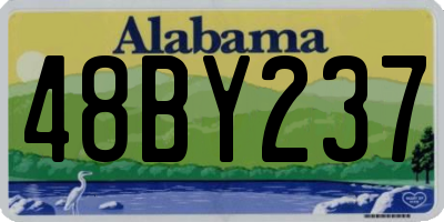 AL license plate 48BY237
