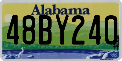 AL license plate 48BY240