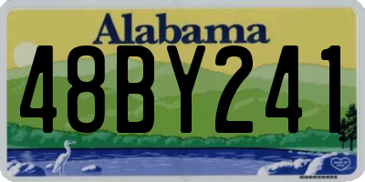 AL license plate 48BY241