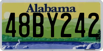 AL license plate 48BY242