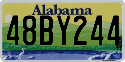 AL license plate 48BY244