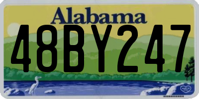 AL license plate 48BY247