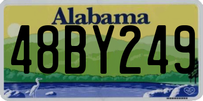 AL license plate 48BY249