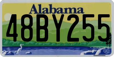 AL license plate 48BY255