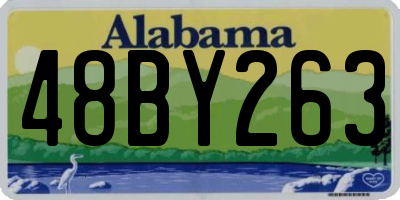 AL license plate 48BY263