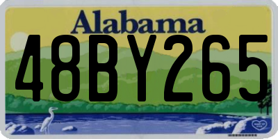 AL license plate 48BY265