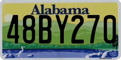 AL license plate 48BY270