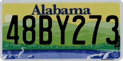 AL license plate 48BY273