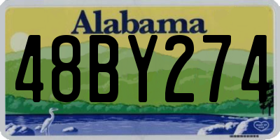 AL license plate 48BY274