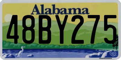 AL license plate 48BY275