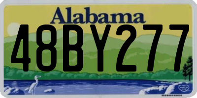 AL license plate 48BY277
