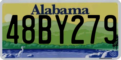 AL license plate 48BY279