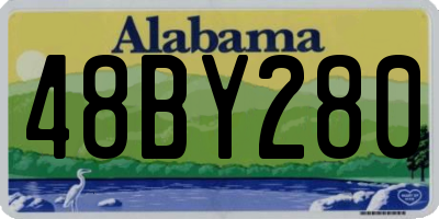 AL license plate 48BY280