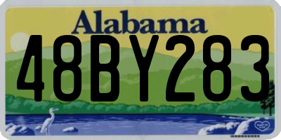 AL license plate 48BY283