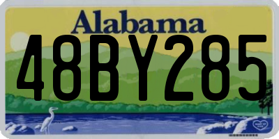 AL license plate 48BY285