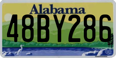 AL license plate 48BY286