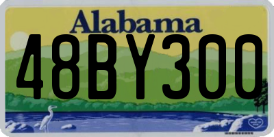 AL license plate 48BY300