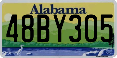 AL license plate 48BY305