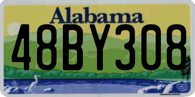 AL license plate 48BY308