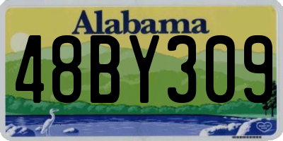 AL license plate 48BY309