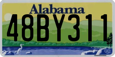 AL license plate 48BY311