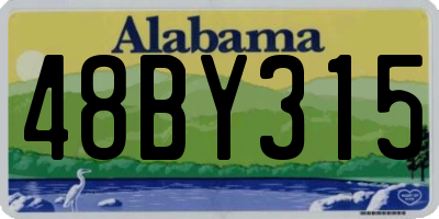 AL license plate 48BY315