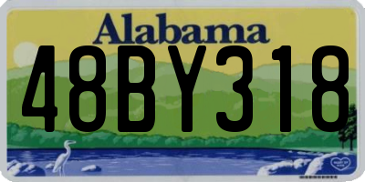 AL license plate 48BY318