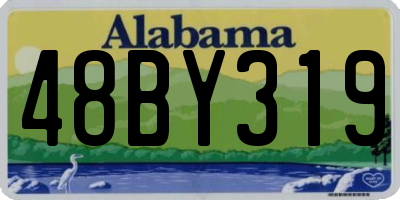 AL license plate 48BY319