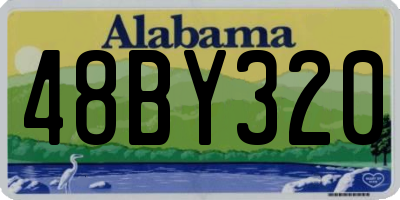 AL license plate 48BY320