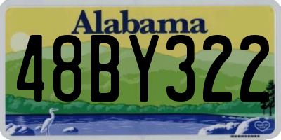 AL license plate 48BY322