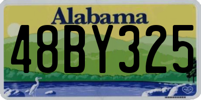 AL license plate 48BY325