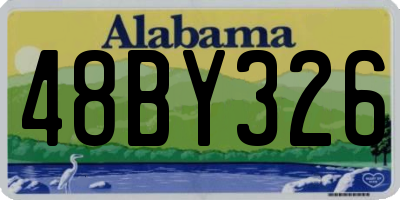 AL license plate 48BY326