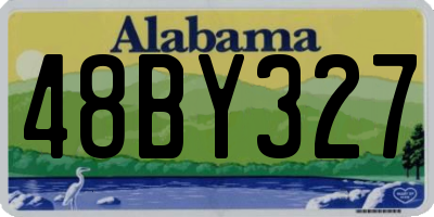 AL license plate 48BY327