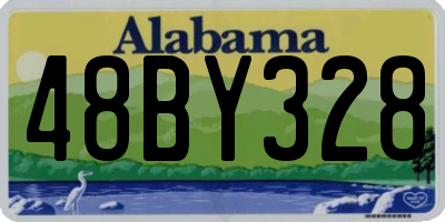 AL license plate 48BY328