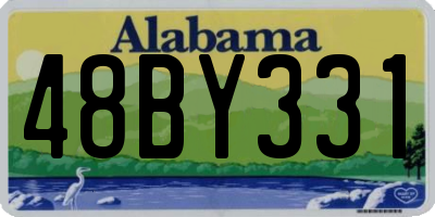 AL license plate 48BY331