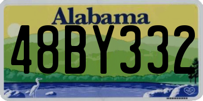 AL license plate 48BY332