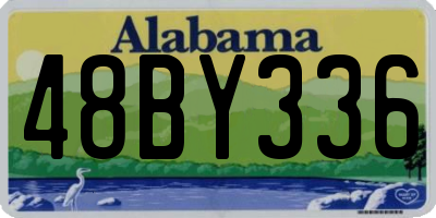AL license plate 48BY336