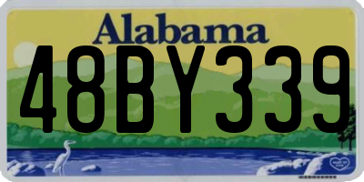 AL license plate 48BY339