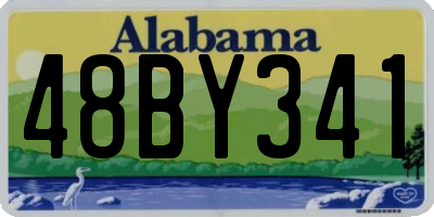 AL license plate 48BY341