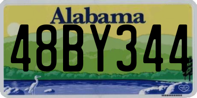 AL license plate 48BY344