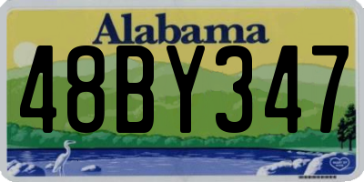 AL license plate 48BY347