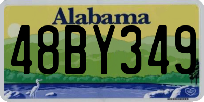 AL license plate 48BY349