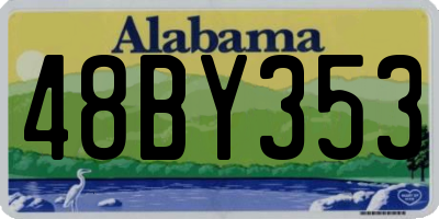 AL license plate 48BY353
