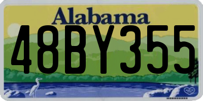 AL license plate 48BY355