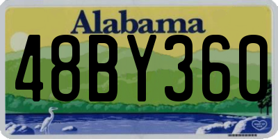 AL license plate 48BY360