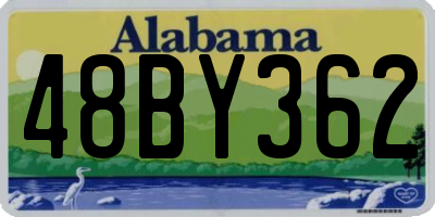 AL license plate 48BY362