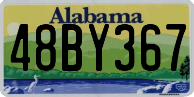 AL license plate 48BY367